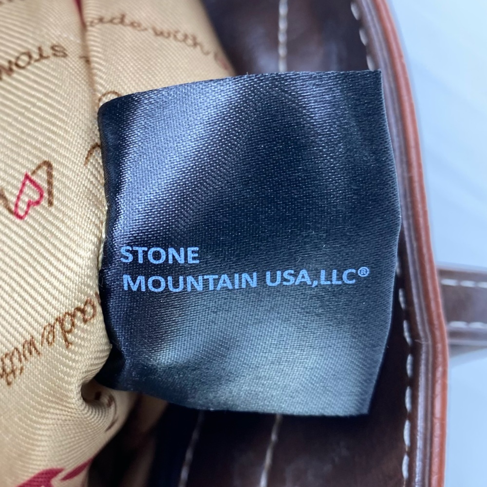 Stone Mountain 2 tone brown large tote bag - Picture 9 of 14